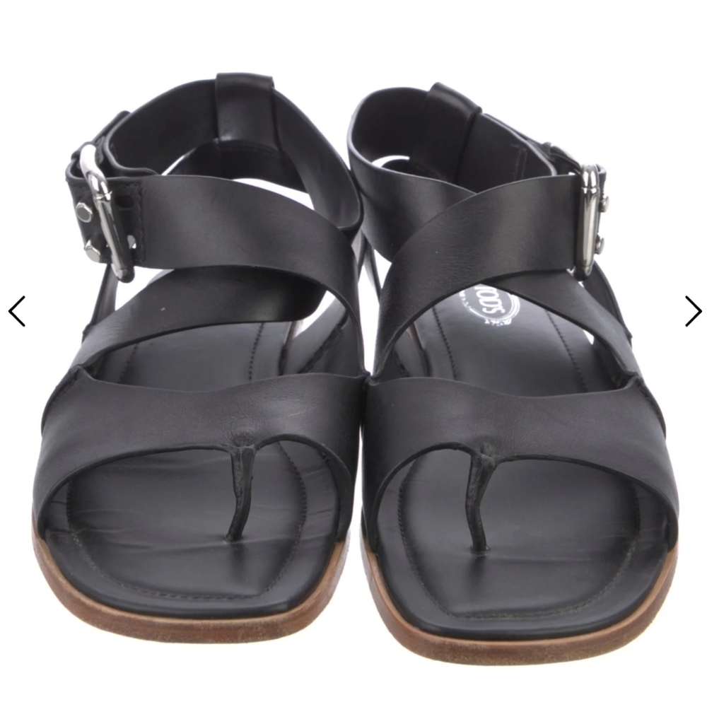 Tod's Leather Gladiator Sandals Size 10 Great Condition